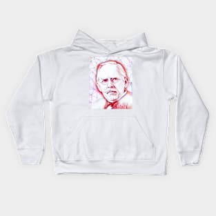 Jacob Riis Portrait | Jacob Riis Line Art Kids Hoodie